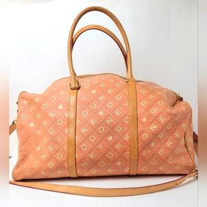 Y2K Authentic Dooney & Bourke Tangerine Signature Duffle Bag